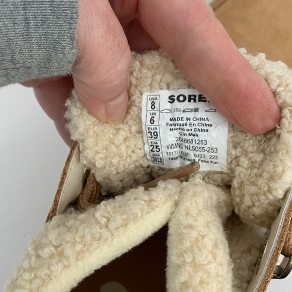 Sorel Out n About Cozy hidden wedge boots suede hiking shearling winter new 8 - Picture 7 of 7